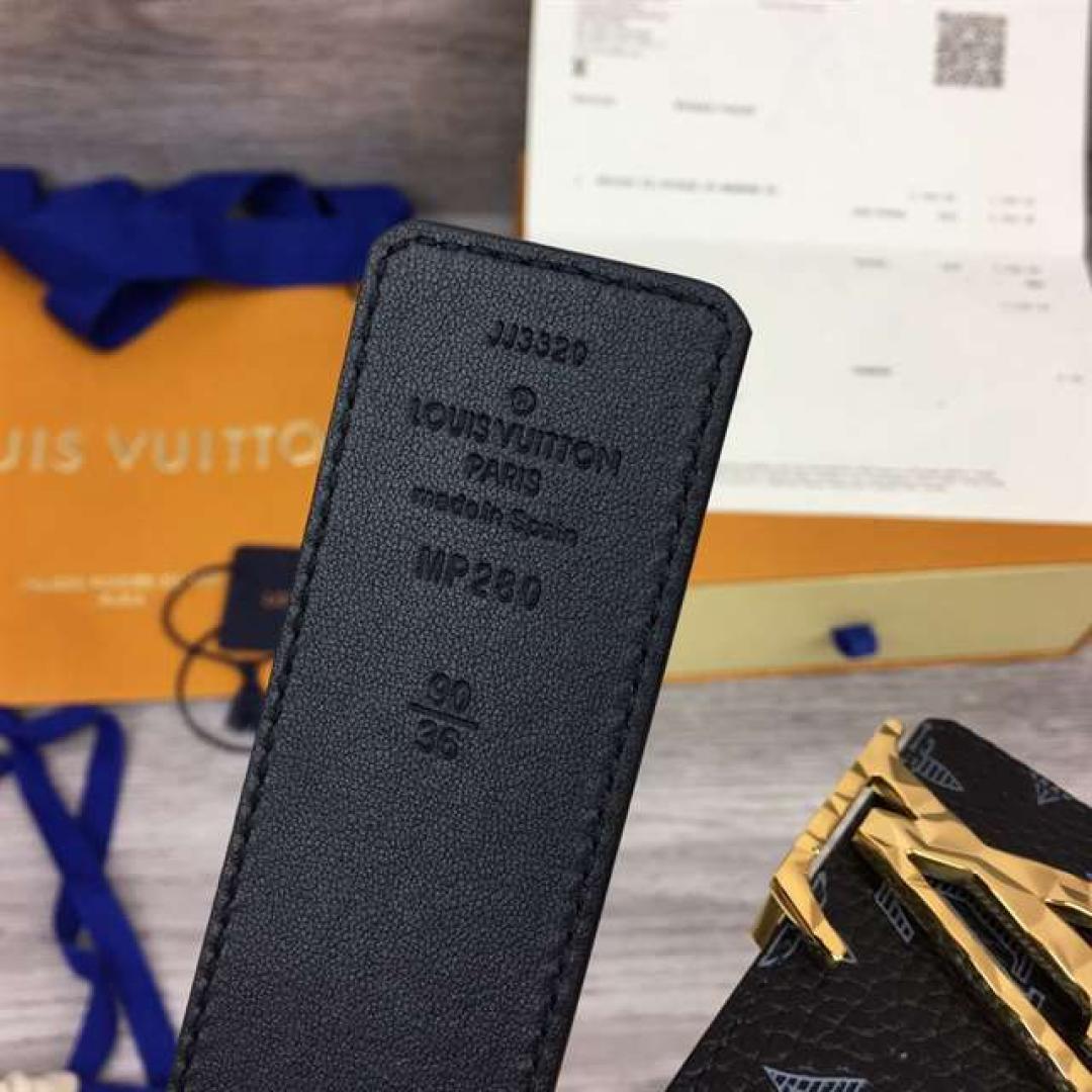 LOUIS VUITTON INITIALES 40MM REVERSIBLE MONOGRAM CANVAS BELT