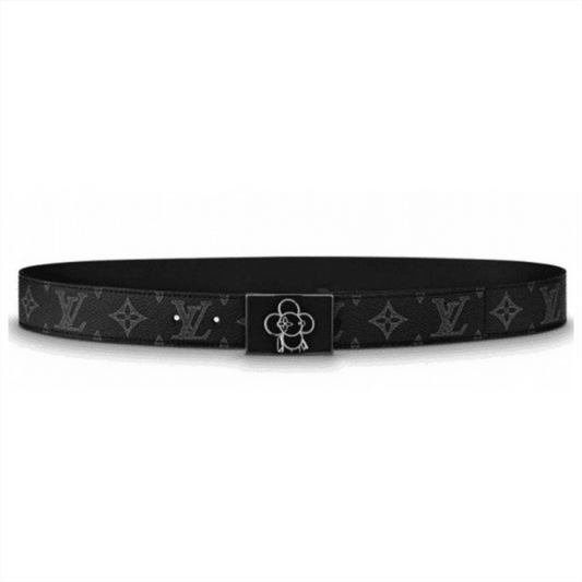 LOUIS VUITTON BELT METROPOLE MONOGRAM VIVIENNE ECLIPSE BLACK