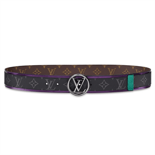 LOUIS VUITTON LV CIRCLE 40MM BELT MONOGRAM ECLIPSE CANVAS