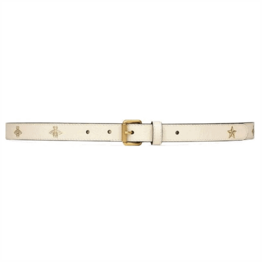 GUCCI BELT WITH BEES AND STARS PRINT
