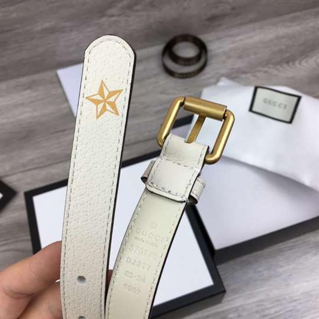 GUCCI BELT WITH BEES AND STARS PRINT
