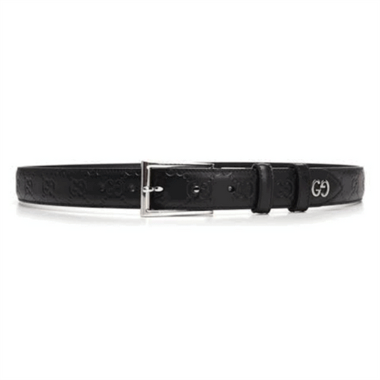 GUCCI SIGNATURE BELT WITH GG DETAIL