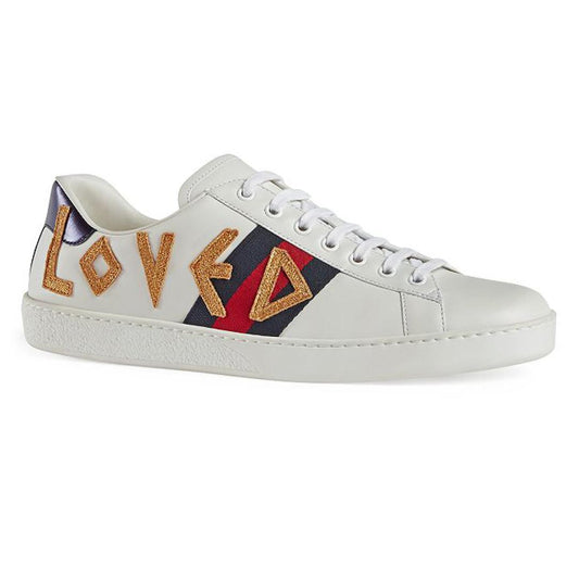 GUCCI ACE EMBROIDERED SNEAKER