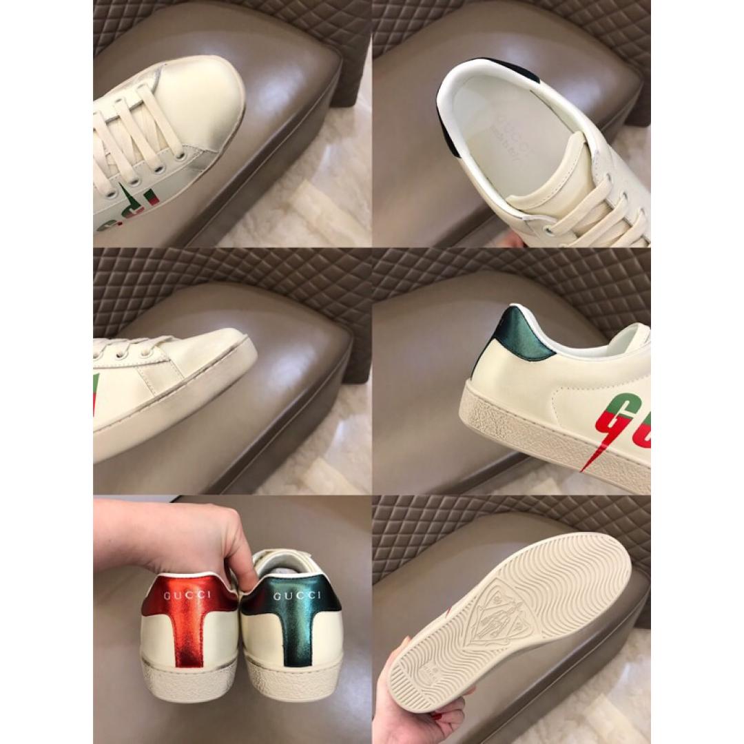 GUCCI MEN'S ACE SNEAKER WITH GUCCI BLADE
