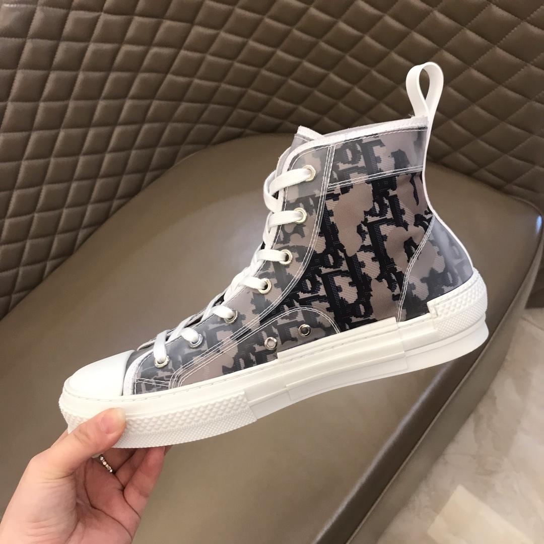 DIOR "B23" HIGH-TOP SAFARI DIOR OBLIQUE SNEAKER