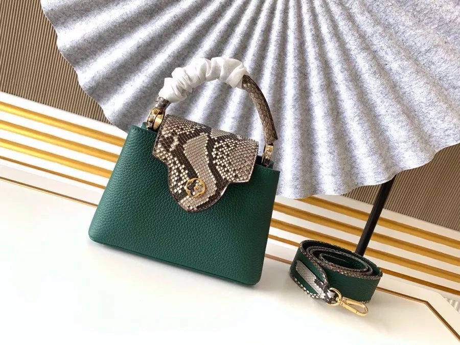LOUIS VUITTON 21X14X8CM CAPUCINES MONOGRAM FLOWER 7COLOURS AVAILABLE