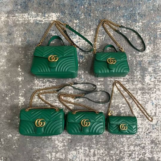 LOUIS VUITTON 27*19*10.5CM 547260 21*15*8CM 443497 26*15*7CM 446744 22*13*6CM 476433 16.5*10*5CM MARMONT SERIES GREEN IMPORTED ORIGINAL