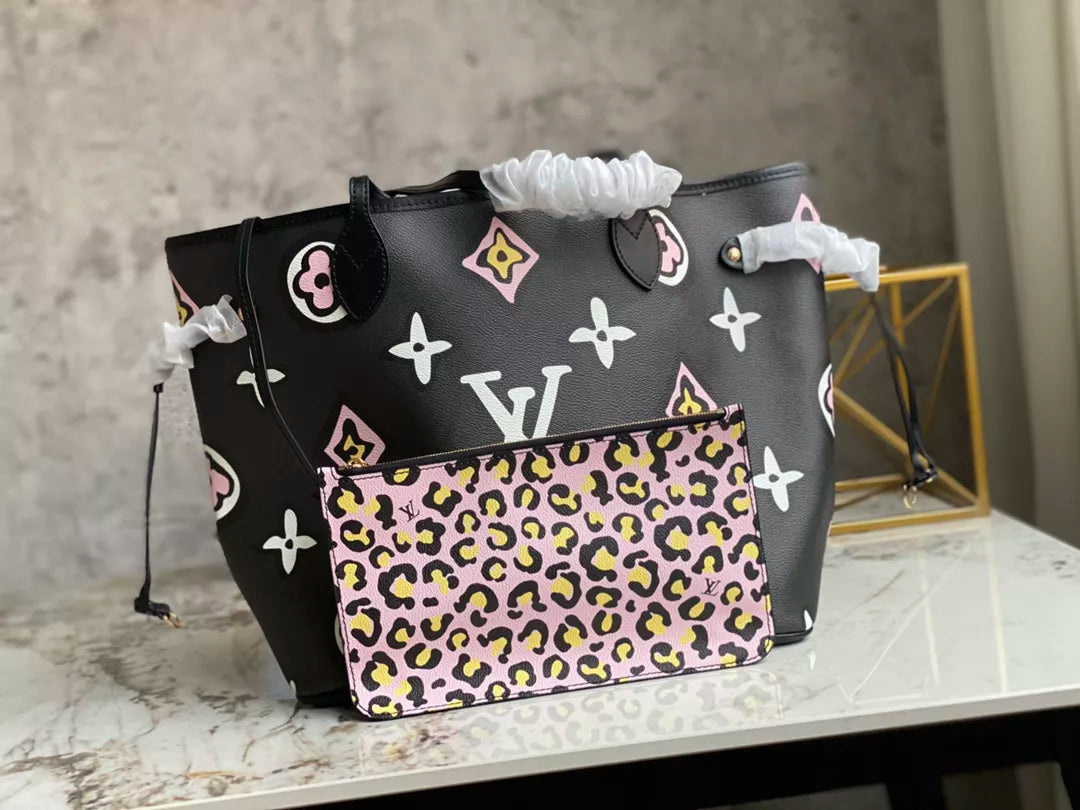 LOUIS VUITTON NEVERFULL WILD AT HEART MONOGRAM 2COLORS