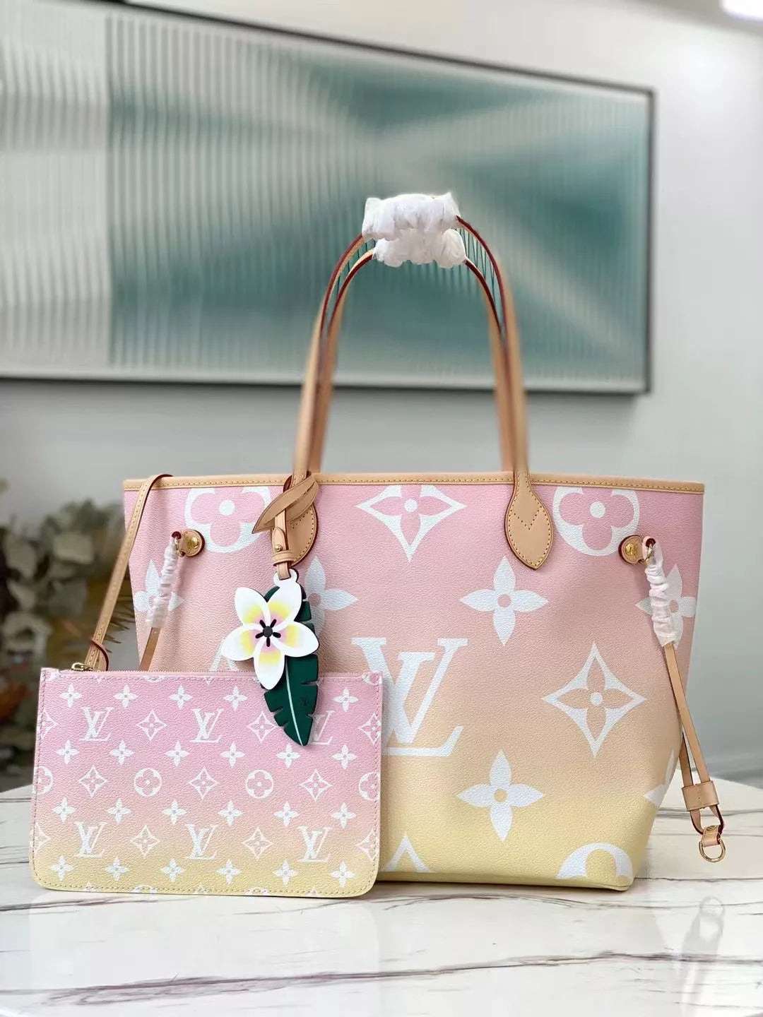 LOUIS VUITTON 12.2 X 11 X 5.5 INCHES NEVERFULL MM