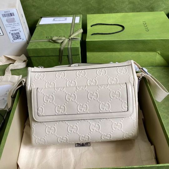 LOUIS VUITTON 29×22×9.5CM MESSENGER BAG EMBOSSED FULL LEATHER