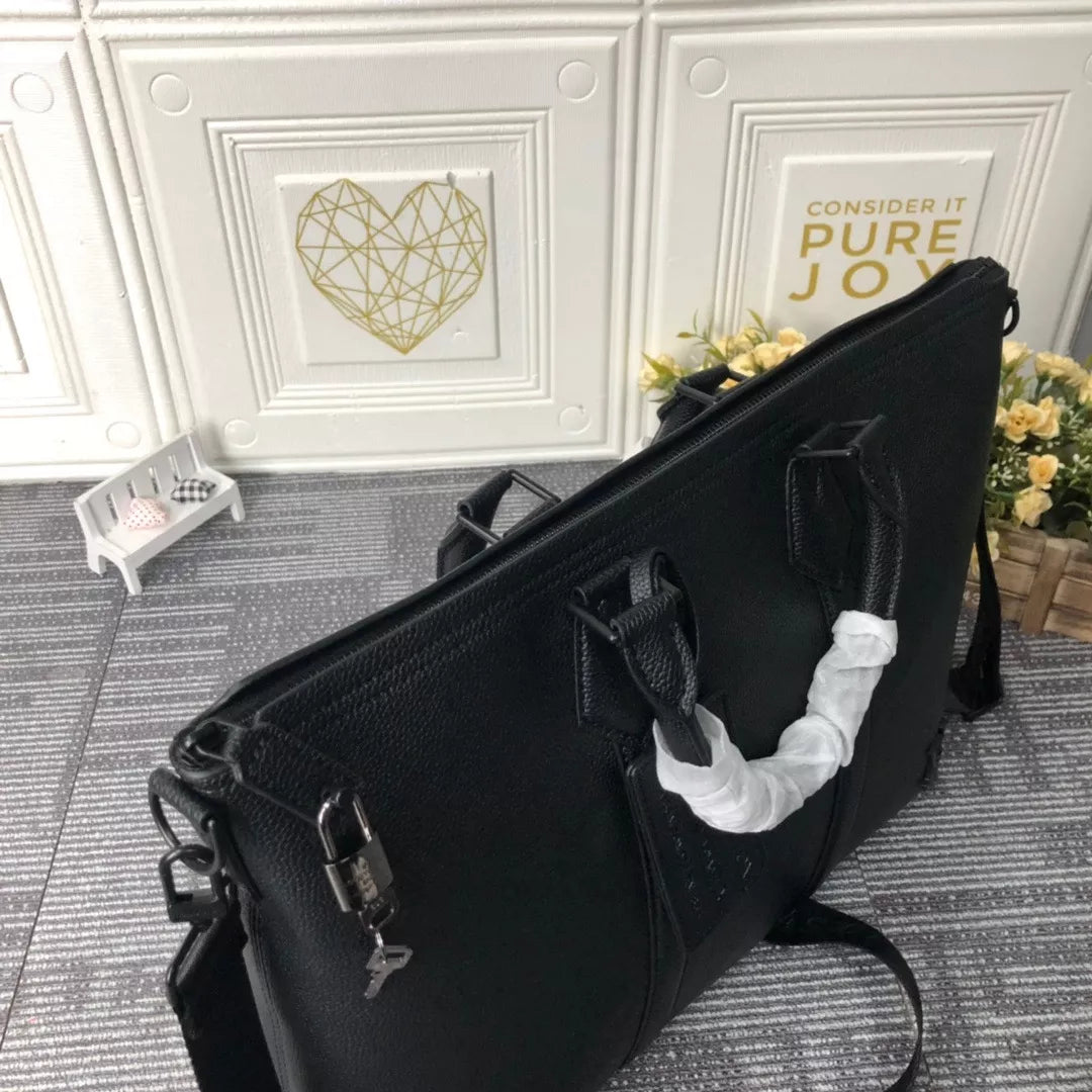 LOUIS VUITTON BRIEFCASE BRIEFCASE, AEROGRAM GRAIN COW LEATHER
