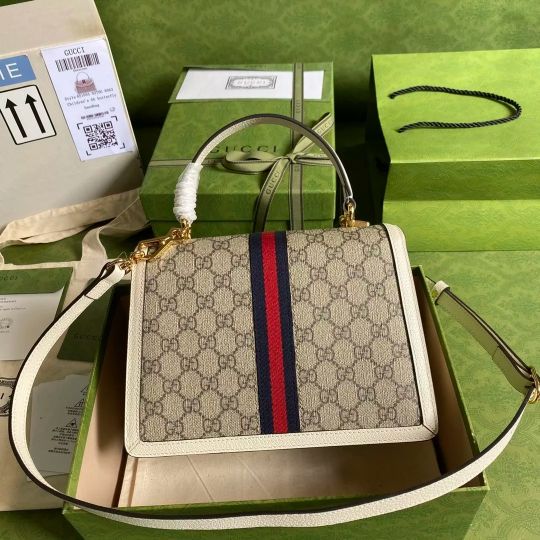 LOUIS VUITTON  25*17.5*7CM GG ORPHIDIA SERIES, WHITE