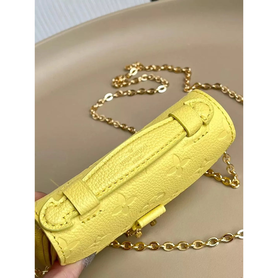 LOUIS VUITTON 14*11*3.5CM MICRO METIS CHAIN BAG, LEATHER