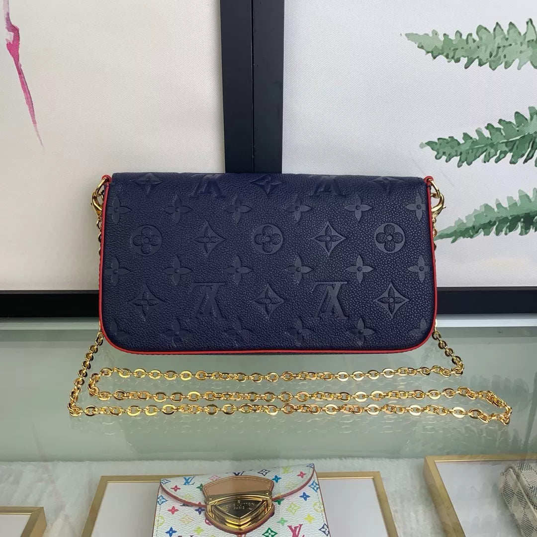 LOUIS VUITTON 21.0X 12.0X 3.0CM MONOGRAM EMPREINTE POCHETTE FÉLICIE