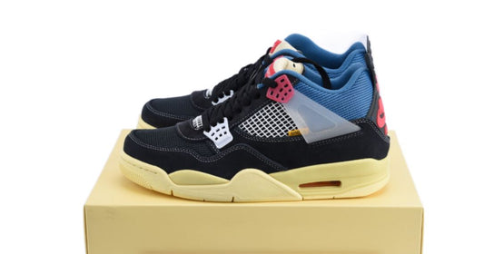 AIR JORDAN 4 "UNION AIR NOIR IN BLACK"