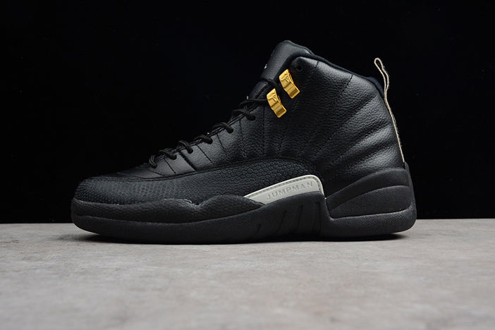 AIR JORDAN 12 "THE MASTER" BLACK/RATTAN-WHITE-METALLIC GOLD MENS