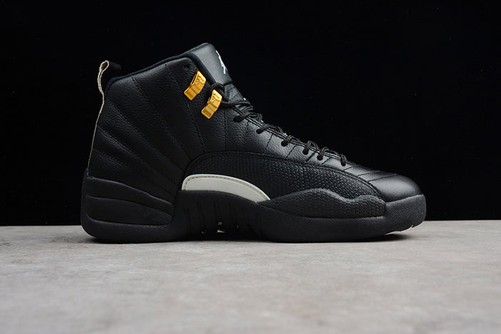 AIR JORDAN 12 "THE MASTER" BLACK/RATTAN-WHITE-METALLIC GOLD MENS