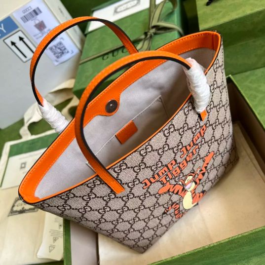 LOUIS VUITTON 21*20*10CM CHILDREN'S BAG PRINTED TIGER / ORANGE