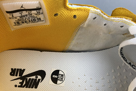 AIR JORDAN 1 "OFF-WHITE NRG WHITE/DARK POWDER YELLOW-CONE"