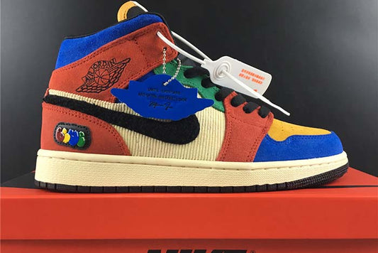 AIR JORDAN 1 MID "BLUE THE GREAT FEARLESS”