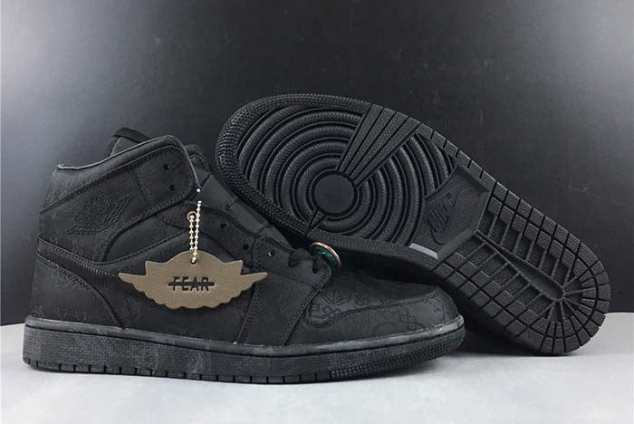 AIR JORDAN 1 MID "FEARLESS BLACK"