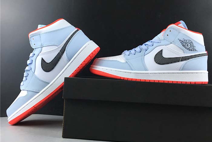 AIR JORDAN 1 MID "SKYBLUE/ORANGE"