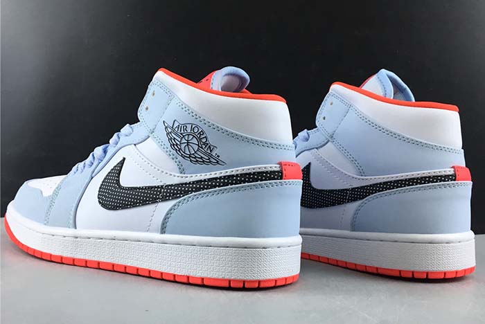 AIR JORDAN 1 MID "SKYBLUE/ORANGE"