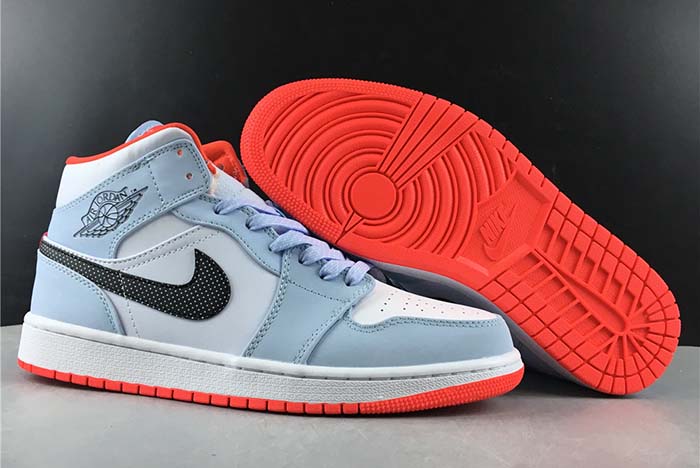 AIR JORDAN 1 MID "SKYBLUE/ORANGE"