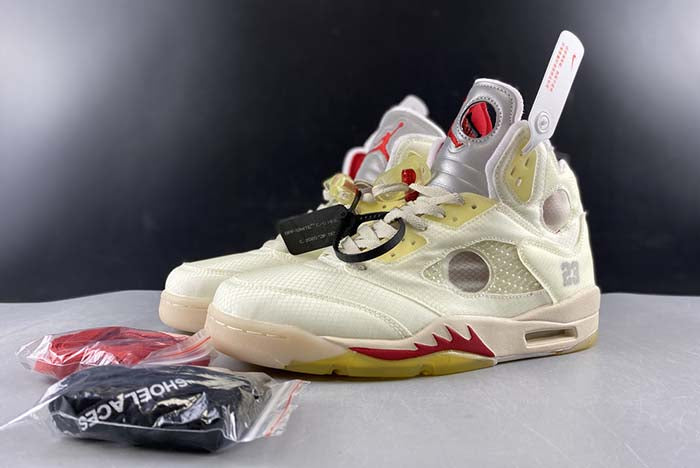 AIR JORDAN 5 OFF-WHITE "3M REFLECTIVE"
