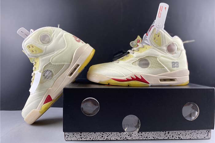 AIR JORDAN 5 OFF-WHITE "3M REFLECTIVE"