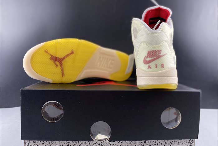 AIR JORDAN 5 OFF-WHITE "3M REFLECTIVE"