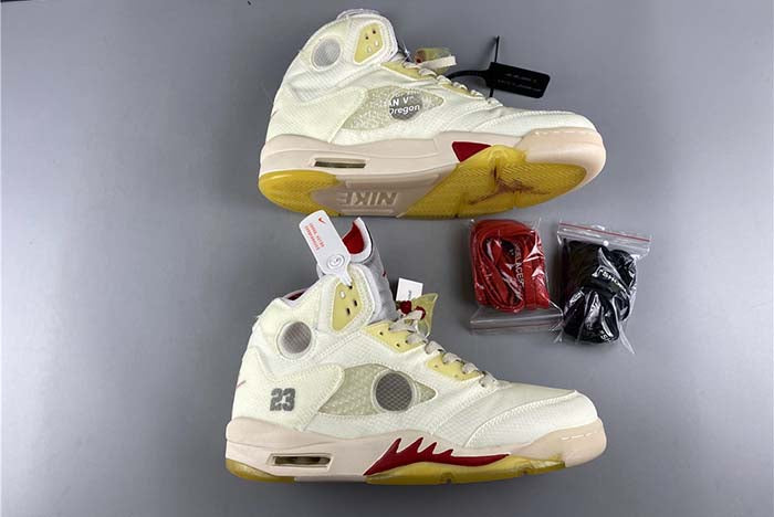 AIR JORDAN 5 OFF-WHITE "3M REFLECTIVE"