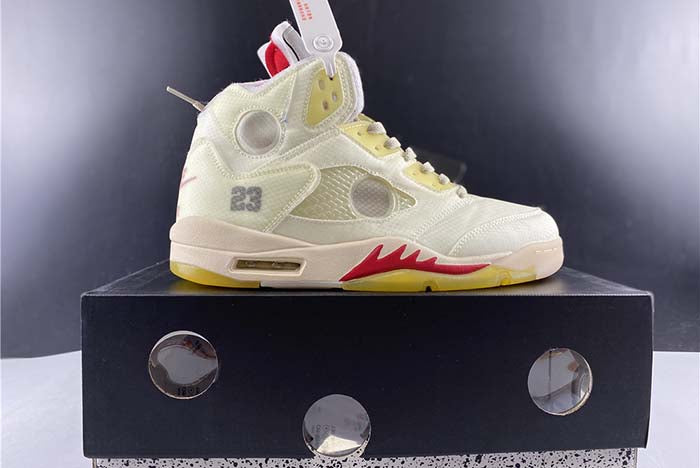 AIR JORDAN 5 OFF-WHITE "3M REFLECTIVE"