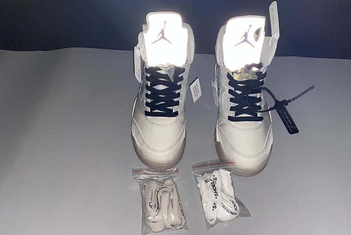 AIR JORDAN 5 OFF-WHITE "SP GREY GREEN"