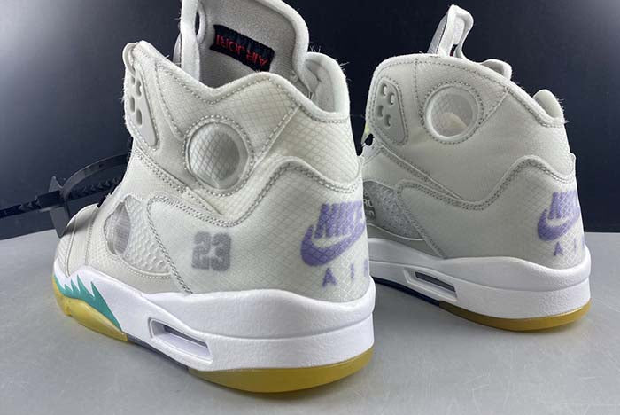 AIR JORDAN 5 OFF-WHITE "SP GREY GREEN"