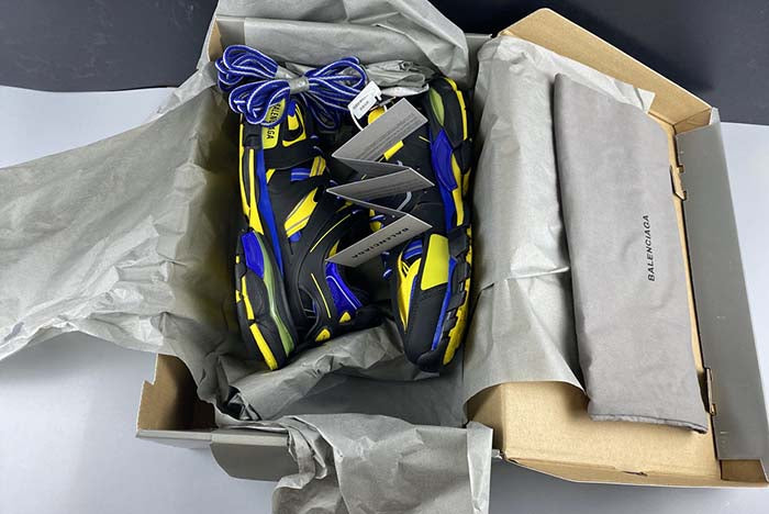BALENCIAGA SNEAKER TESS S.GOMMA RES BI ALV/TIS EFF NUBUK/TIS ENOIR/ROYAL JAUNE