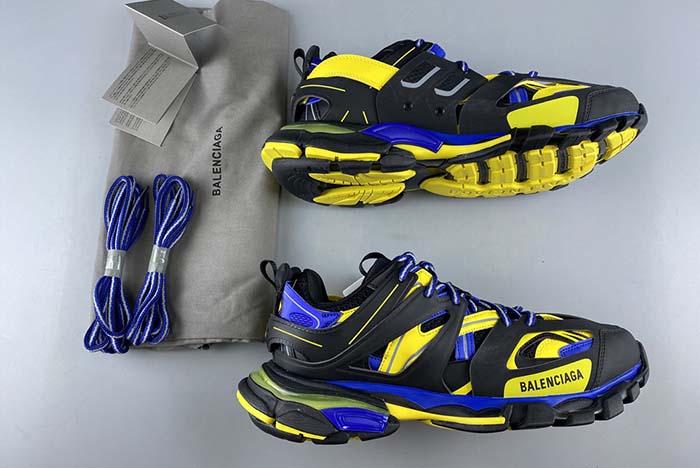 BALENCIAGA SNEAKER TESS S.GOMMA RES BI ALV/TIS EFF NUBUK/TIS ENOIR/ROYAL JAUNE