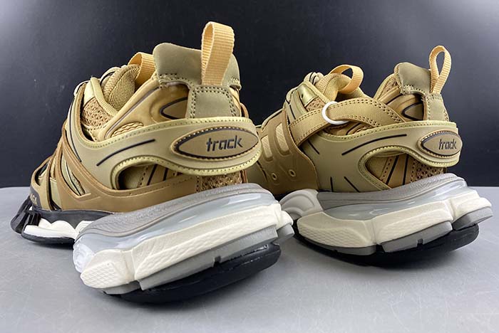 BALENCIAGA TRACK SNEAKER METAL LIC/MESH/WASHED GOLD