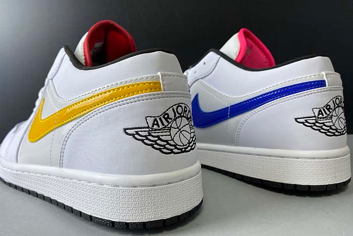 AIR JORDAN 1 LOW "MULTI COLOR SWOOSHES"