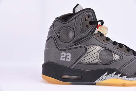 AIR JORDAN 5 SP OFF-WHITE "BLACK MUSLIN FIRE RED"