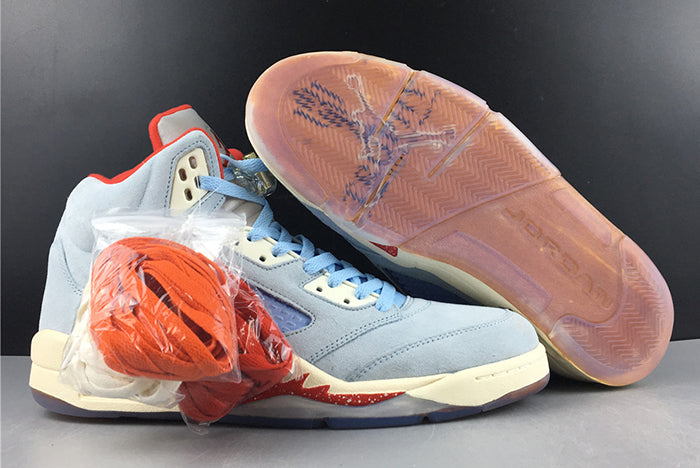 AIR JORDAN 5 RETRO "TROPHY ROOM ICE BLUE"