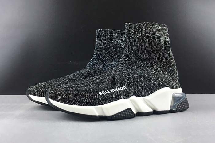 BALENCIAGA SPEED TRAINER BLACK SHINE