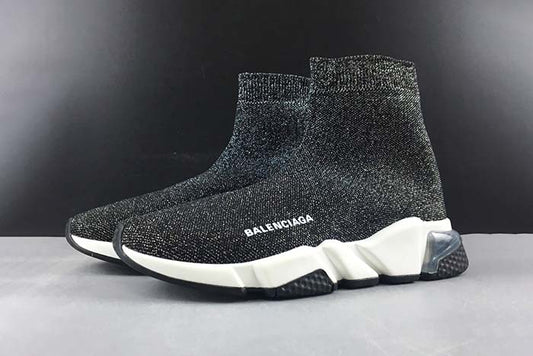 BALENCIAGA SPEED TRAINER BLACK SHINE