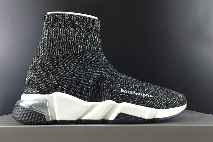 BALENCIAGA SPEED TRAINER BLACK SHINE