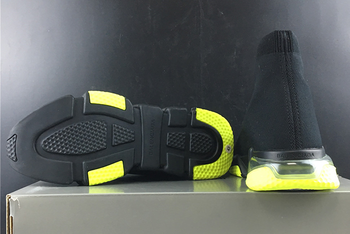 BALENCIAGA SPEED TRAINER YELLOW BLACK