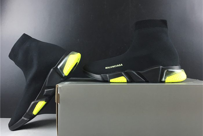 BALENCIAGA SPEED TRAINER YELLOW BLACK