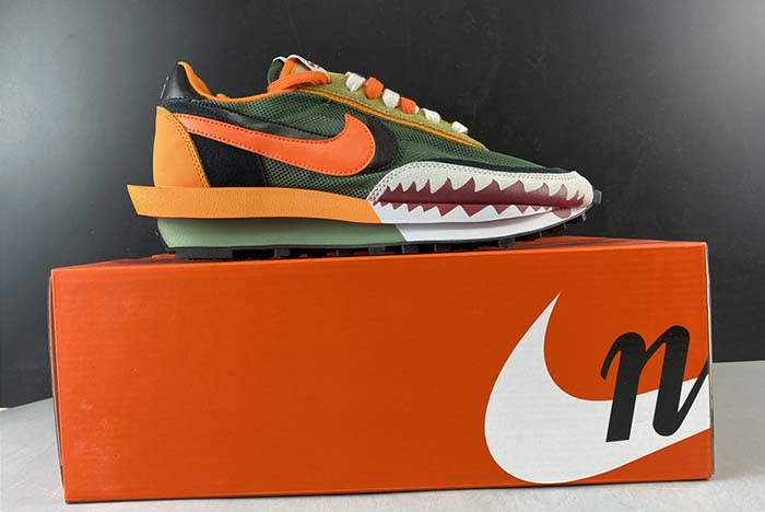 NIKE LDV WAFFLE SACAI "BAPE SHARK MOUTH"