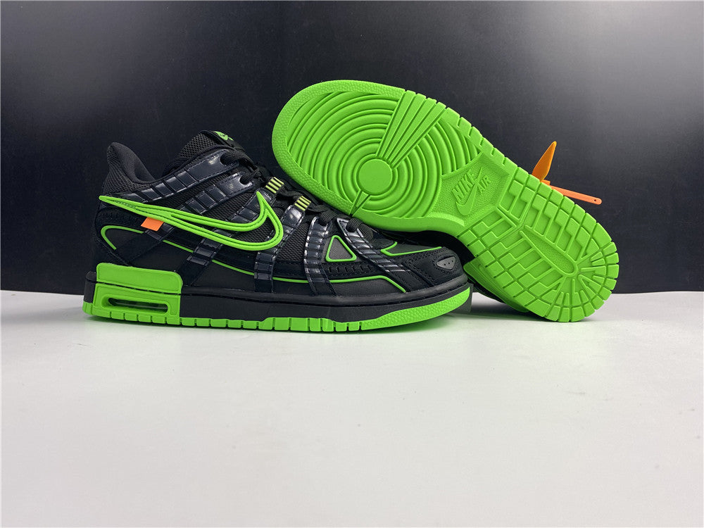 NIKE AIR RUBBER DUNK OFF-WHITE "GREEN STRIKE"