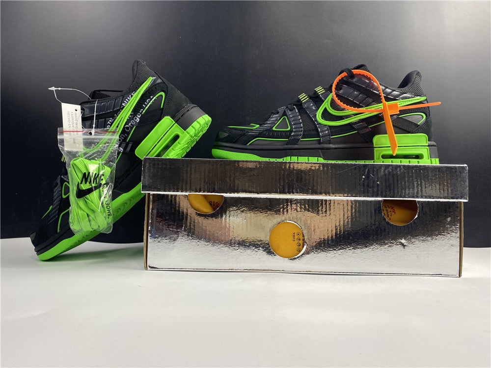 NIKE AIR RUBBER DUNK OFF-WHITE "GREEN STRIKE"