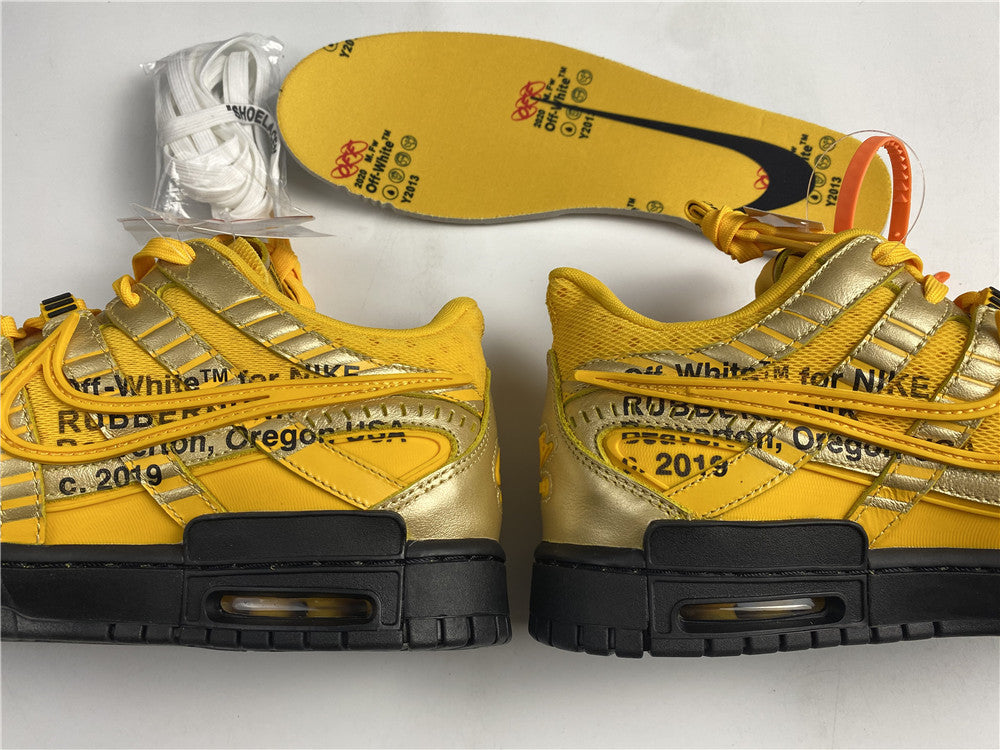 NIKE AIR RUBBER DUNK OFF-WHITE “UNIVERSITY GOLD”